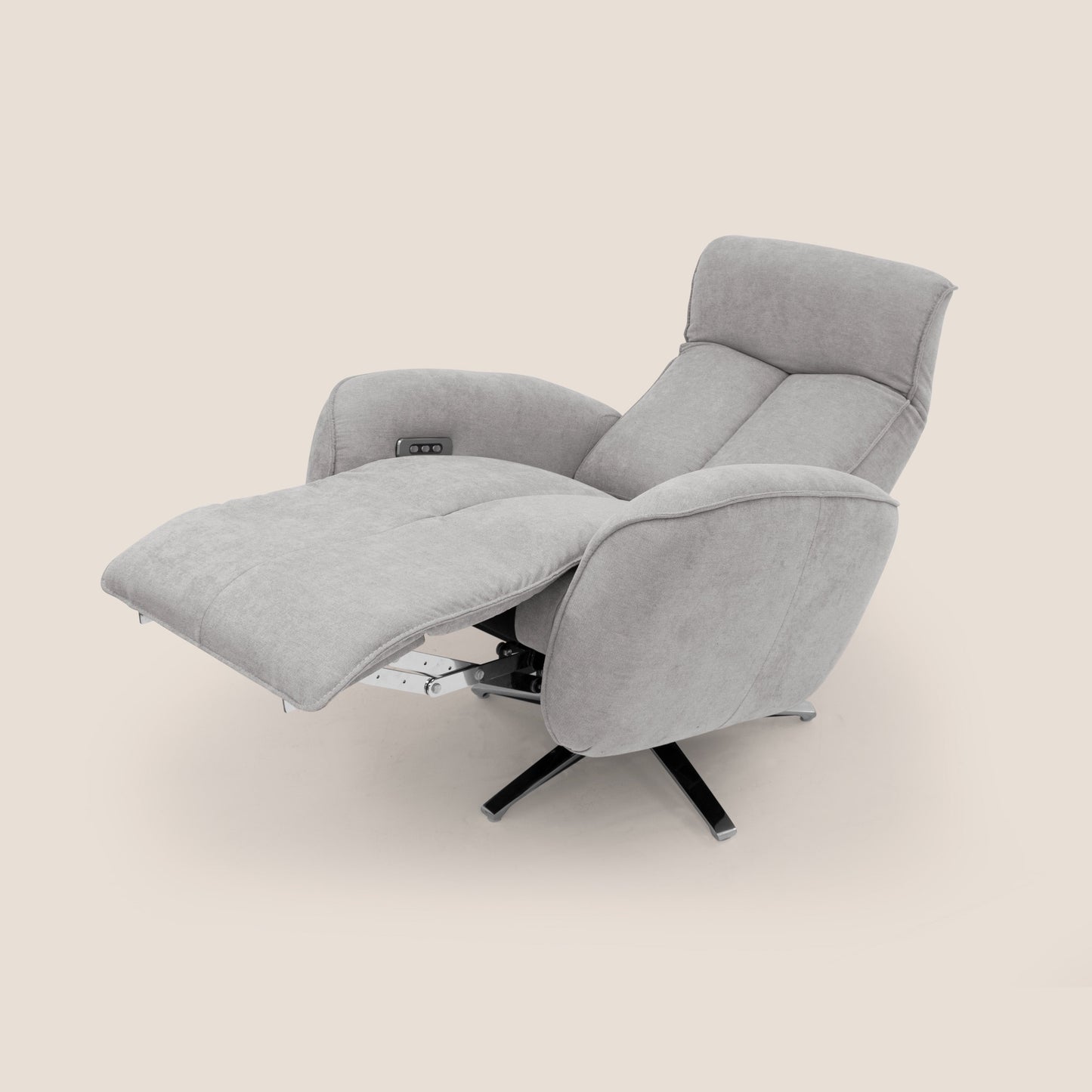 Poltroncina EVA RELAX in morbido tessuto impermeabile T02 GRIGIO CHIARO
