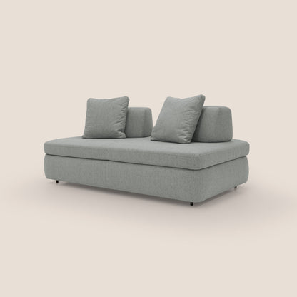 Gransasso Divano letto matrimoniale dal DESIGN innovativo in tessuto impermeabile T03 grigio chiaro