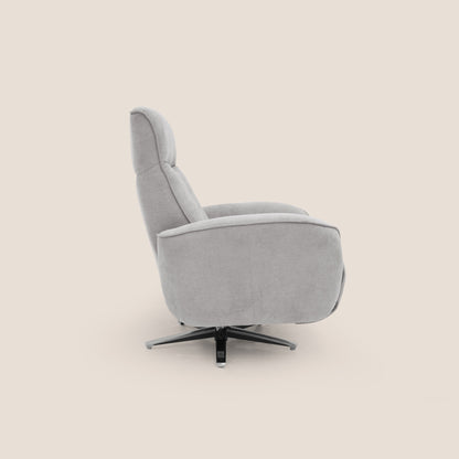 Poltroncina EVA RELAX in morbido tessuto impermeabile T02 GRIGIO CHIARO