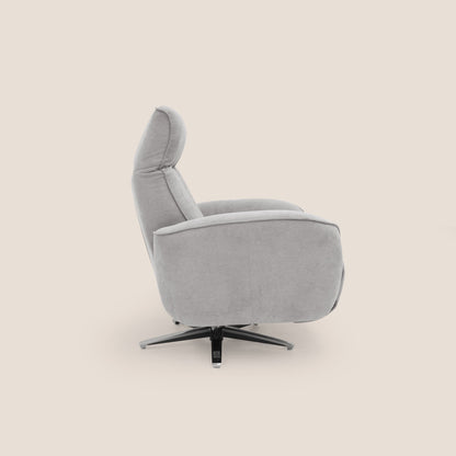 Poltroncina EVA RELAX in morbido tessuto impermeabile T02 GRIGIO CHIARO