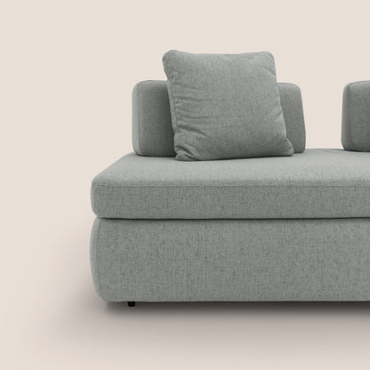 Gransasso Divano letto matrimoniale dal DESIGN innovativo in tessuto impermeabile T03 grigio chiaro