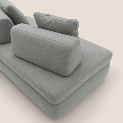 Gransasso Divano letto matrimoniale dal DESIGN innovativo in tessuto impermeabile T03 grigio chiaro