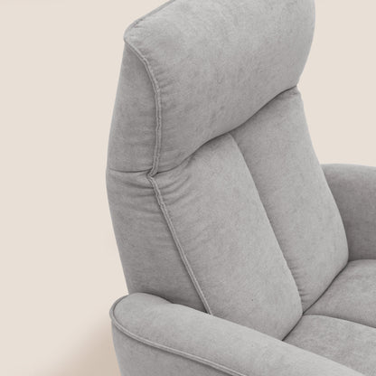 Poltroncina EVA RELAX in morbido tessuto impermeabile T02 GRIGIO CHIARO