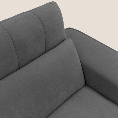 Clark Divano modulare 3 sedute con opzione relax elettrico in tessuto smacchiabile impermeabile T17 antracite