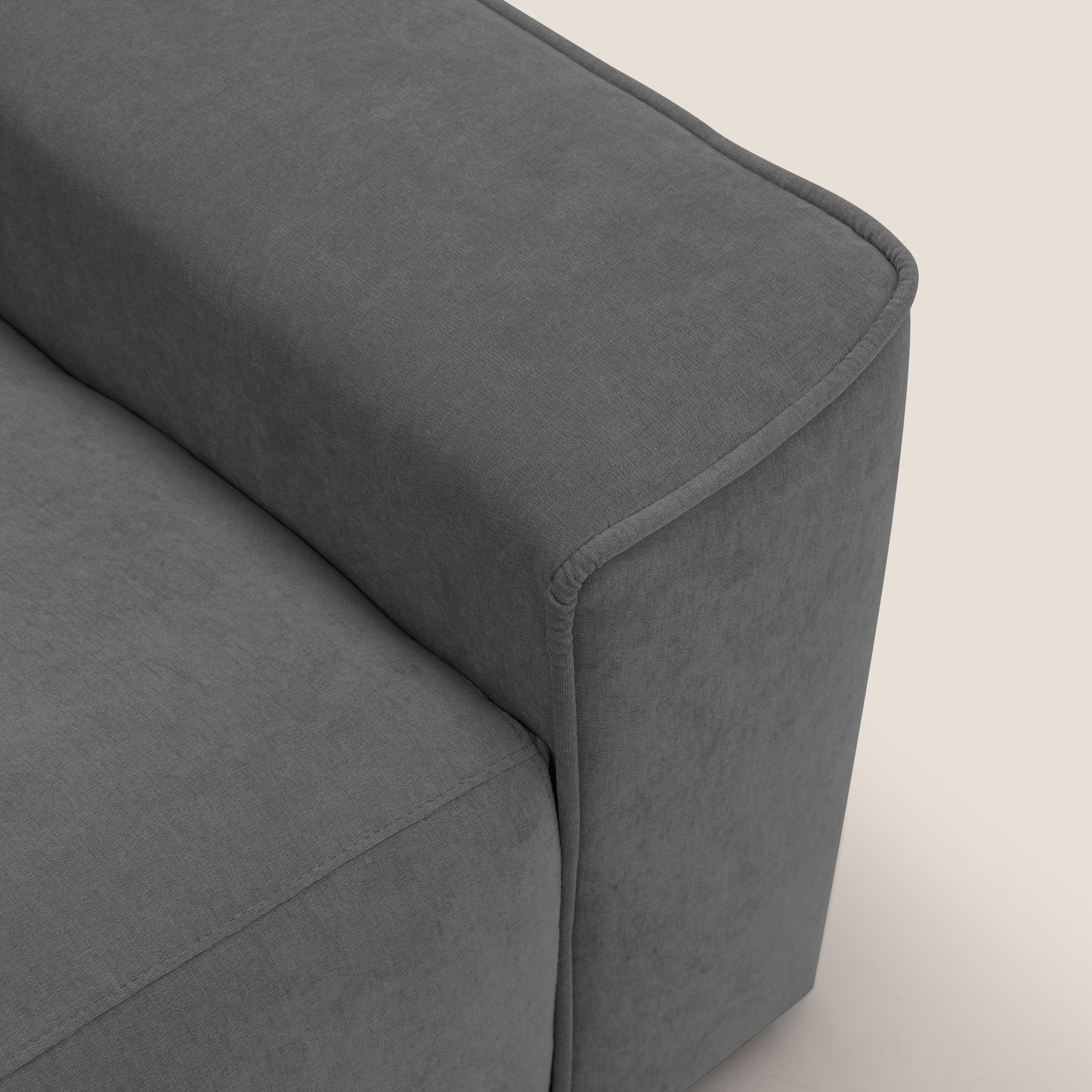 Clark Divano angolare con opzione relax elettrico in tessuto smacchiabile impermeabile T17 antracite