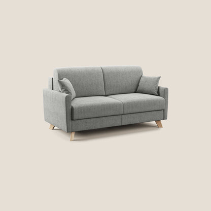 Edgar divano letto matrimoniale in tessuto felis impermeabile T03 grigio chiaro 