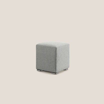 Pouf cubo in morbido tessuto impermeabile T03 grigio chiaro