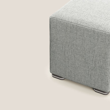 Pouf cubo in morbido tessuto impermeabile T03 grigio chiaro