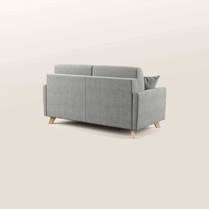 Edgar divano letto matrimoniale in tessuto felis impermeabile T03 grigio chiaro 