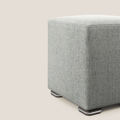 Pouf cubo in tessuto morbido impermeabile T03 GRIGIO CHIARO