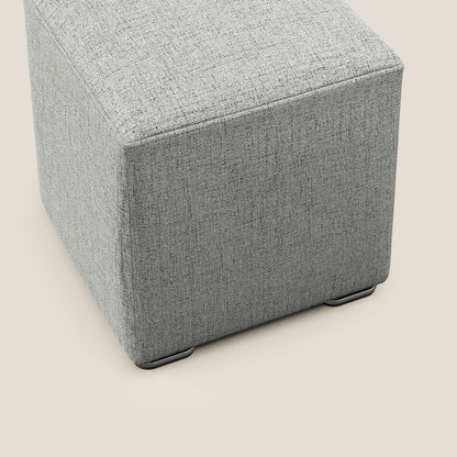 Pouf cubo in morbido tessuto impermeabile T03 grigio chiaro