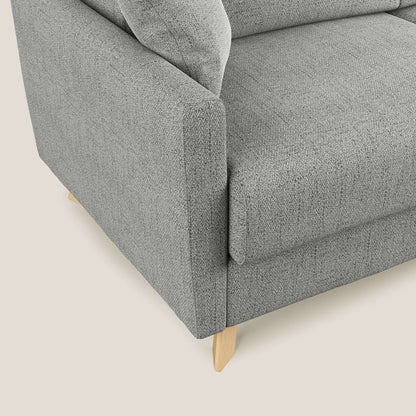 Edgar divano letto angolare in tessuto felis impermeabile T03 grigio chiaro