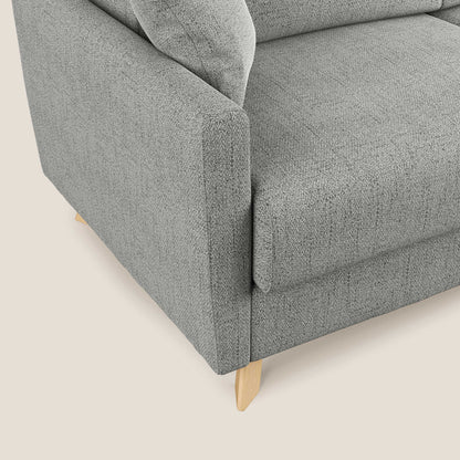 Edgar divano letto matrimoniale in tessuto felis impermeabile T03 grigio chiaro 