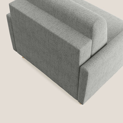 Edgar poltrona letto in tessuto felis impermeabile T03 grigio chiaro