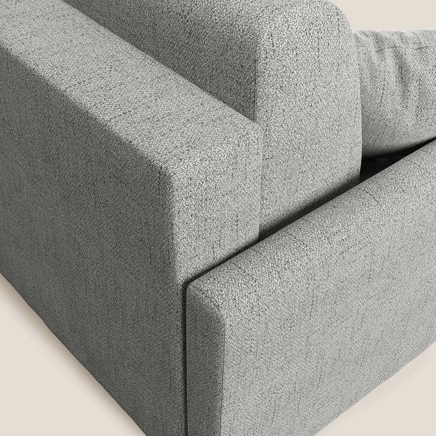 Edgar divano letto matrimoniale in tessuto felis impermeabile T03 grigio chiaro 