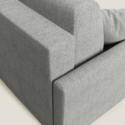 Edgar divano letto angolare in tessuto felis impermeabile T03 grigio chiaro