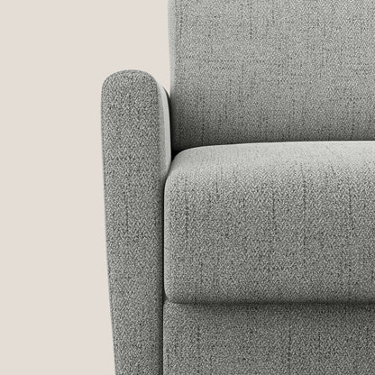 Edgar poltrona letto in tessuto felis impermeabile T03 grigio chiaro