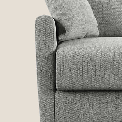 Edgar divano letto matrimoniale in tessuto felis impermeabile T03 grigio chiaro 