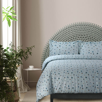 170-GSM Cozy Cotton Flannel Printed Oversized Duvet Cover Set