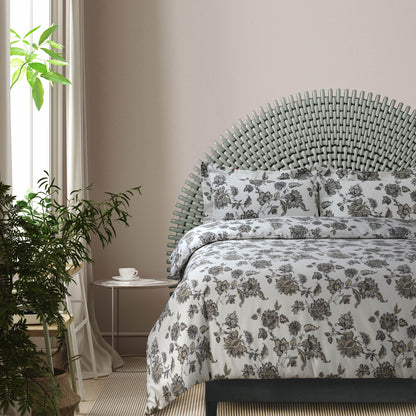 170-GSM Cozy Cotton Flannel Printed Oversized Duvet Cover Set