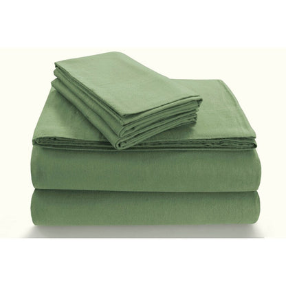 170-GSM Cozy Flannel Solid Extra Deep Pocket Bed Sheet Set