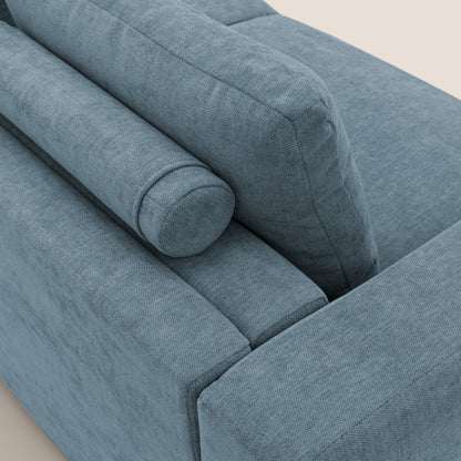 Freia Divano letto minimal materasso h15 cm con morbidi schienali in tessuto impermeabile T14 carta da zucchero