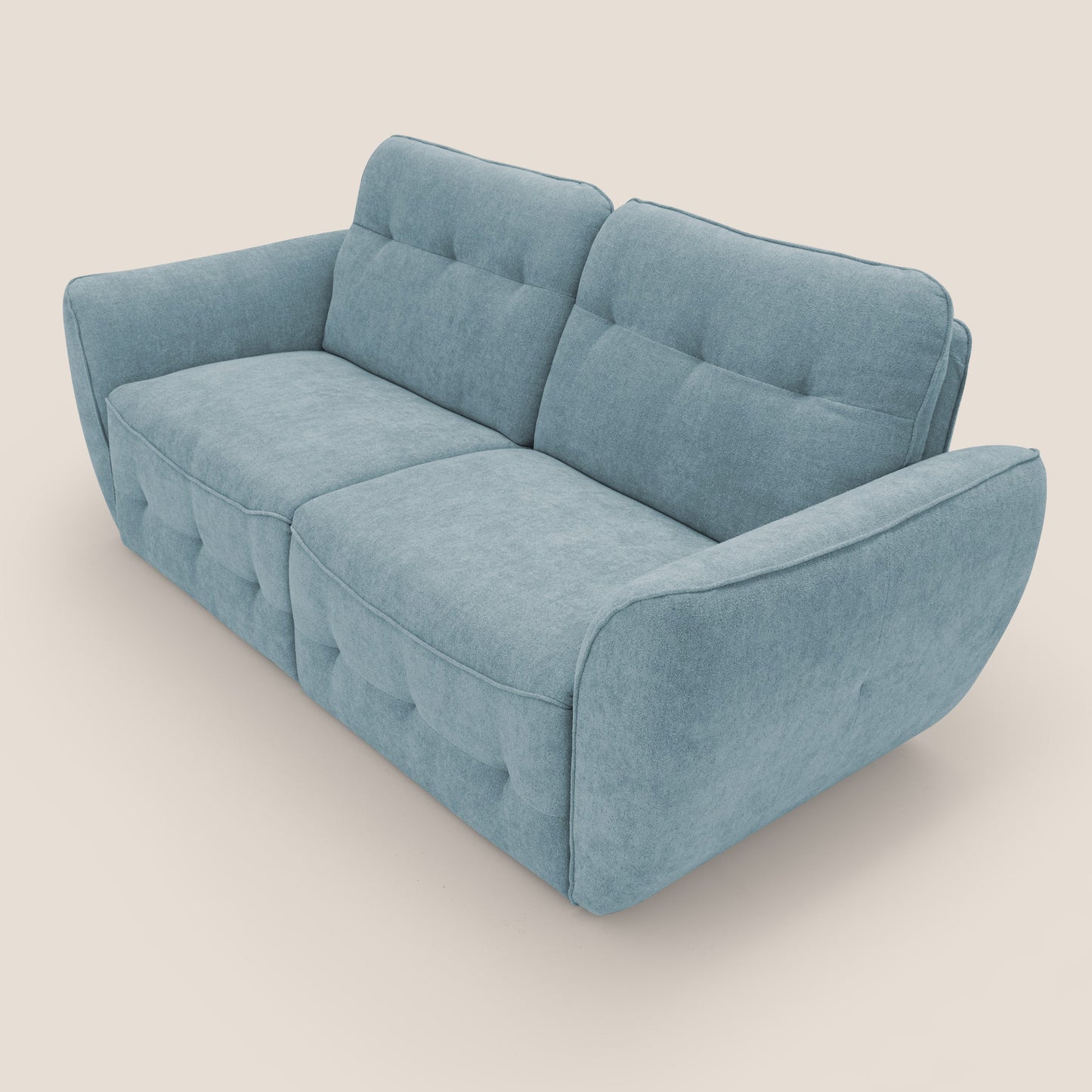 Cerbero divano 2 e 3 posti in morbido bouclé impermeabile T07 carta da zucchero