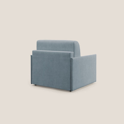 Evans poltrona letto in morbido tessuto impermeabile T02 carta da zucchero