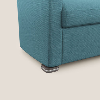 Cloe Poltroncina in tessuto smacchiabile con acqua QuickClean T08 azzurro