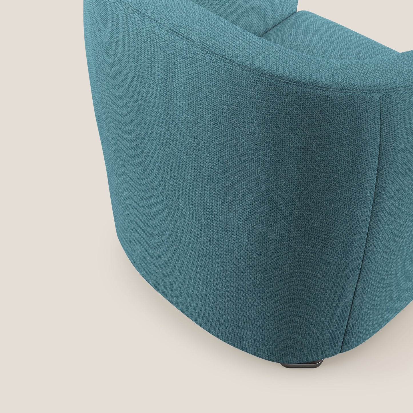 Cloe Poltroncina in tessuto smacchiabile con acqua QuickClean T08 azzurro