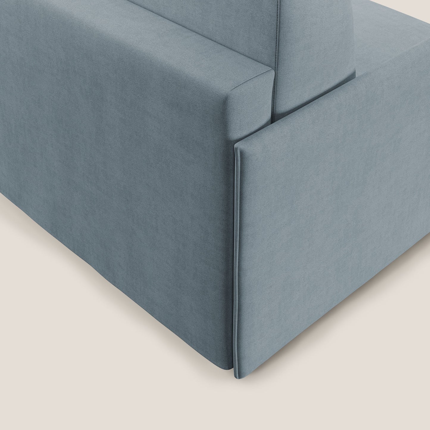 Evans poltrona letto in morbido tessuto impermeabile T02 carta da zucchero