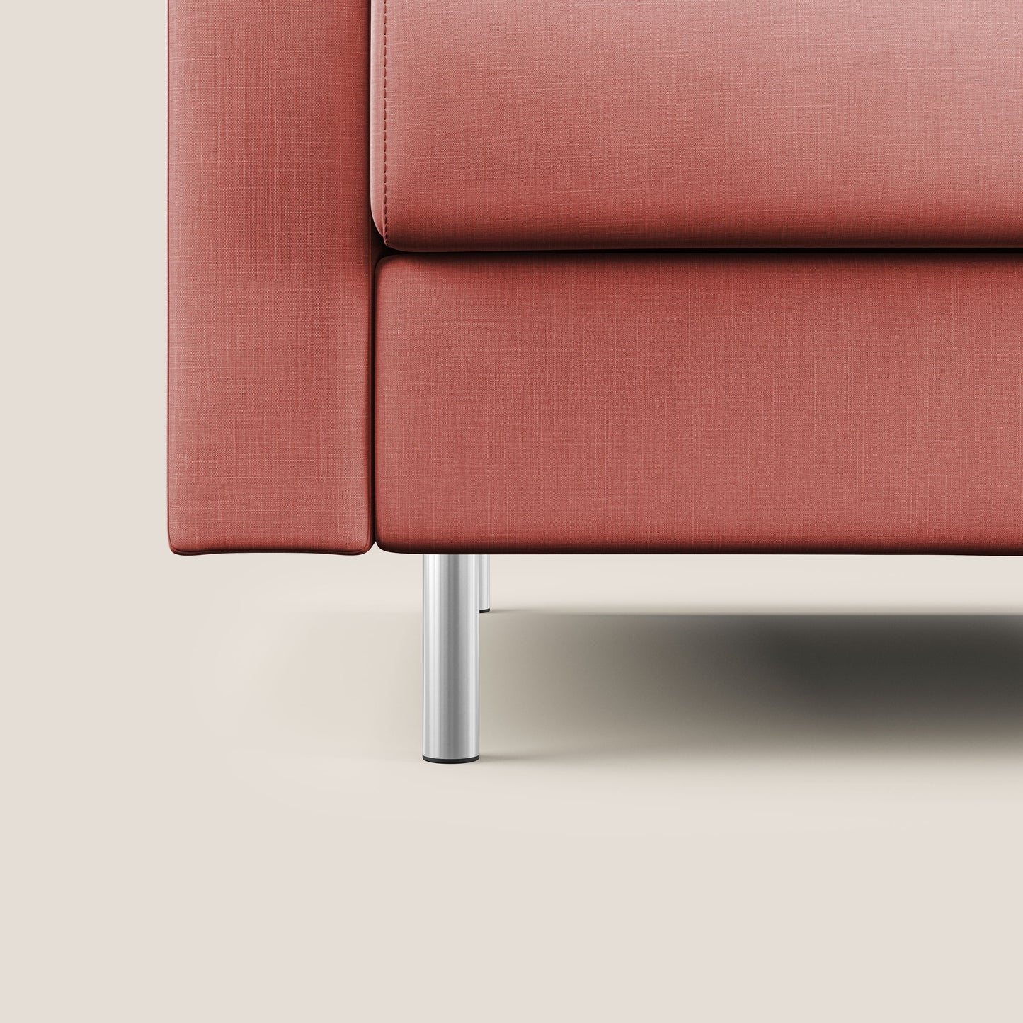 Andromeda divano letto matrimoniale in velluto morbido impermeabile T01 salmone