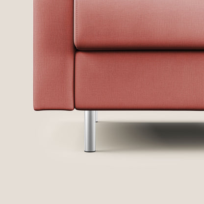 Andromeda divano letto matrimoniale in velluto morbido impermeabile T01 salmone