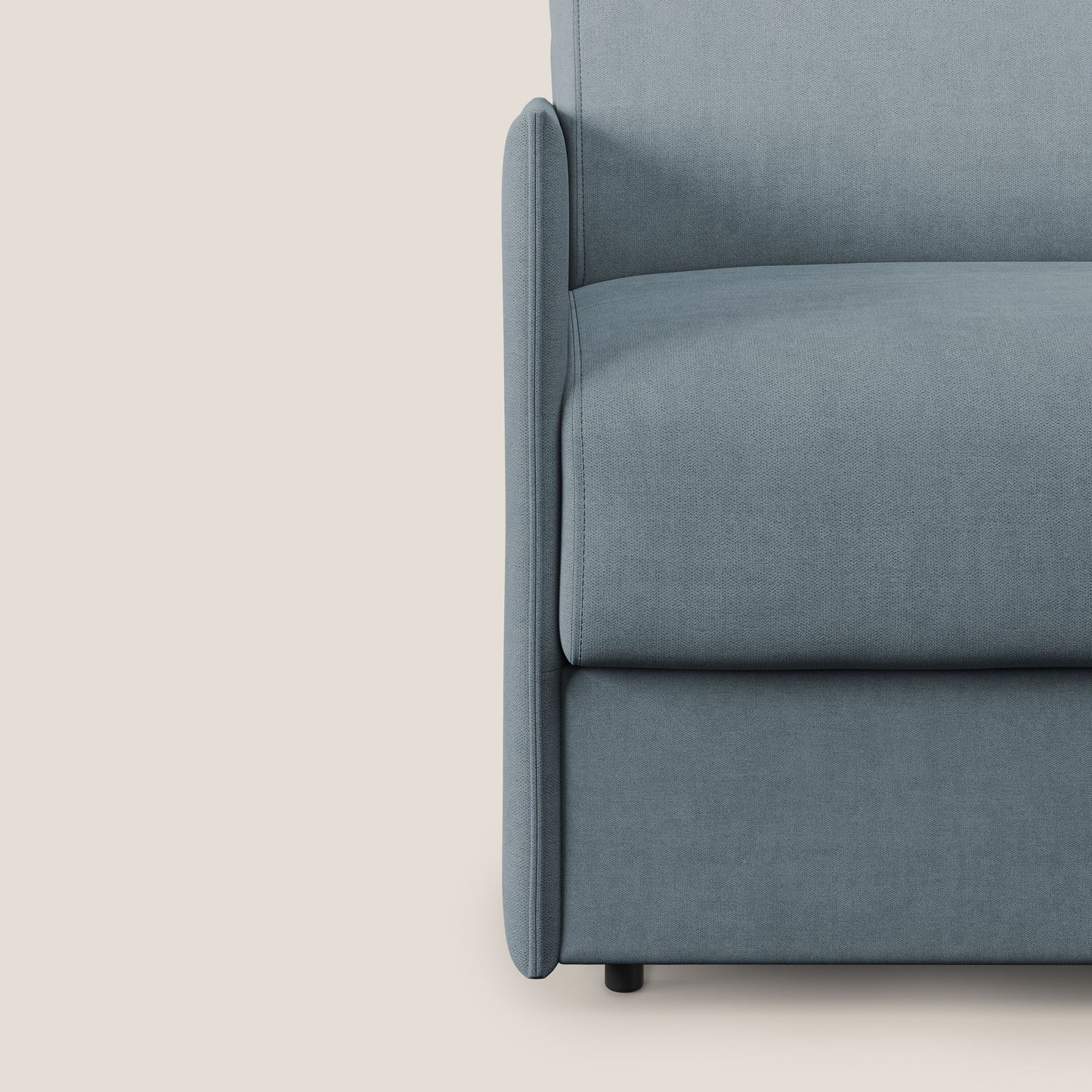 Evans poltrona letto in morbido tessuto impermeabile T02 carta da zucchero