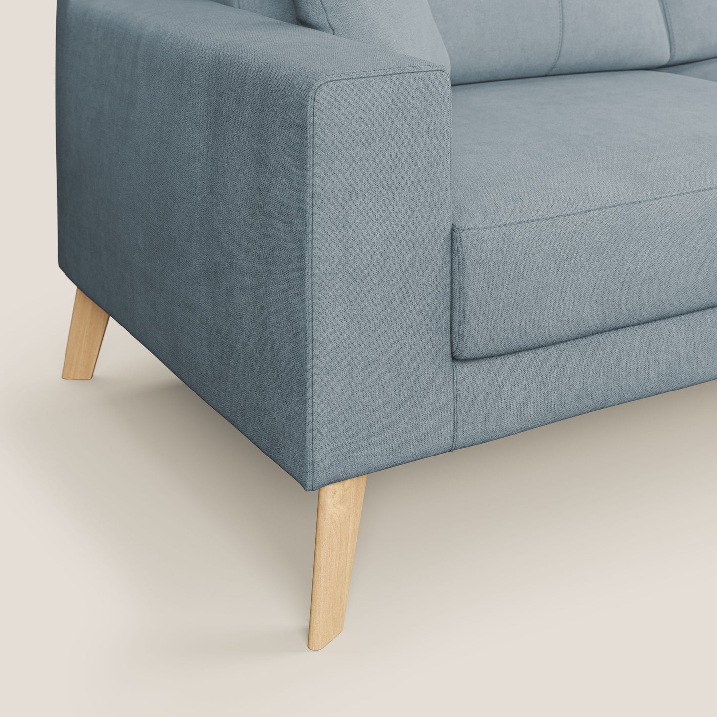 Divano danese moderno in tessuto morbido impermeabile T02 carta da zucchero