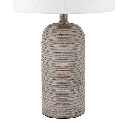 KAWOTI Farmhouse Table Lamp Set with LED Bulbs (Set of 2) - W10.5 x H18.5 inch