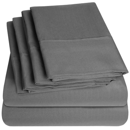 1500 Series Extra Deep 24 Pocket 6 Piece Sheet Set