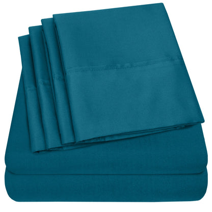 1500 Series Extra Deep 24 Pocket 6 Piece Sheet Set