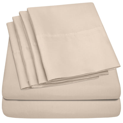 1500 Series Extra Deep 24 Pocket 6 Piece Sheet Set