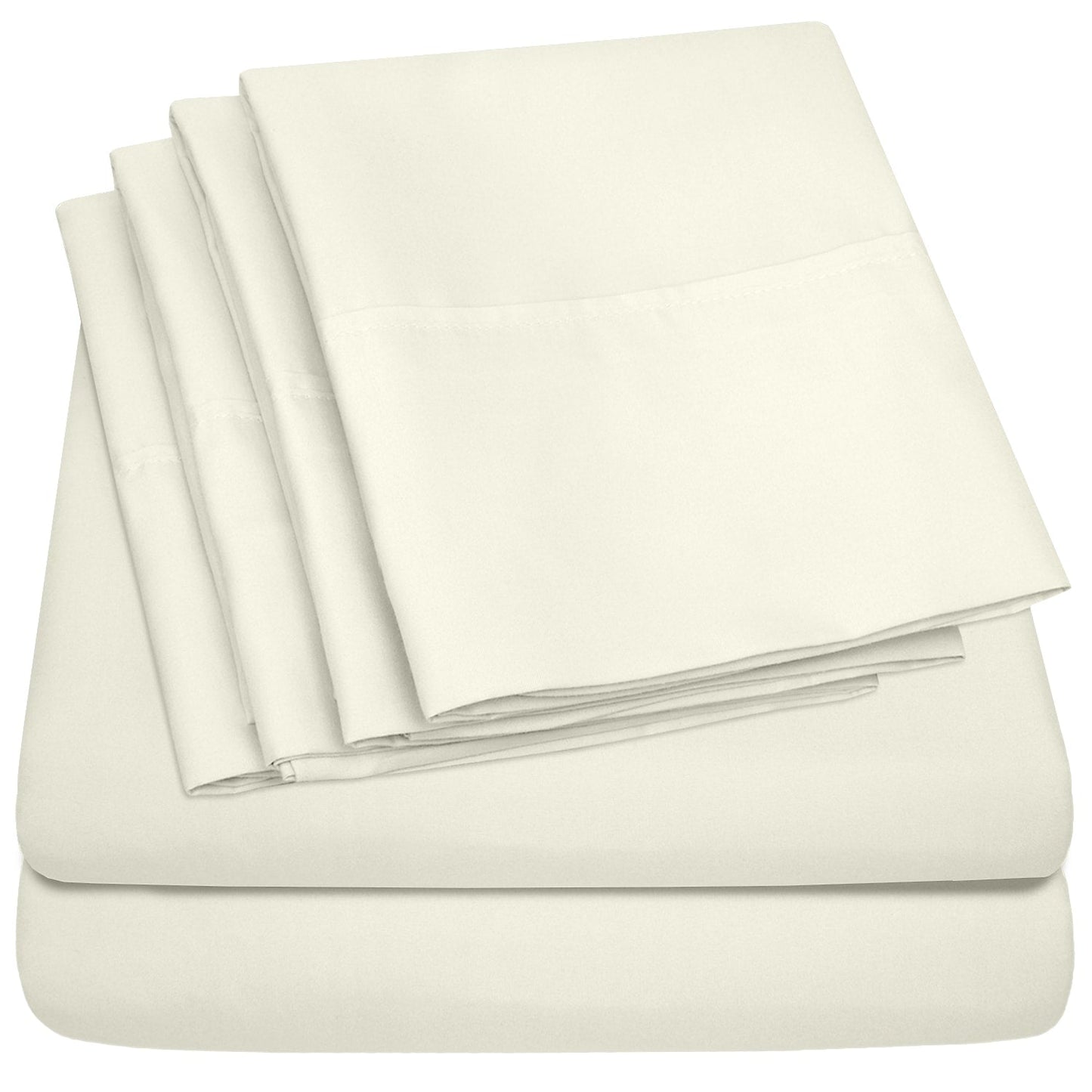 1500 Series Extra Deep 24 Pocket 6 Piece Sheet Set