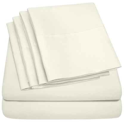 1500 Series Extra Deep 24 Pocket 6 Piece Sheet Set