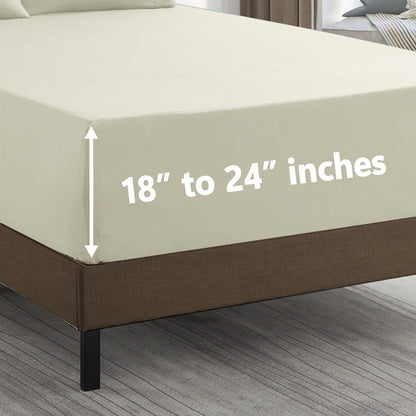 1500 Series Extra Deep 24 Pocket 6 Piece Sheet Set