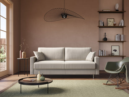 Andromeda divano letto matrimoniale in velluto morbido impermeabile T01 grigio