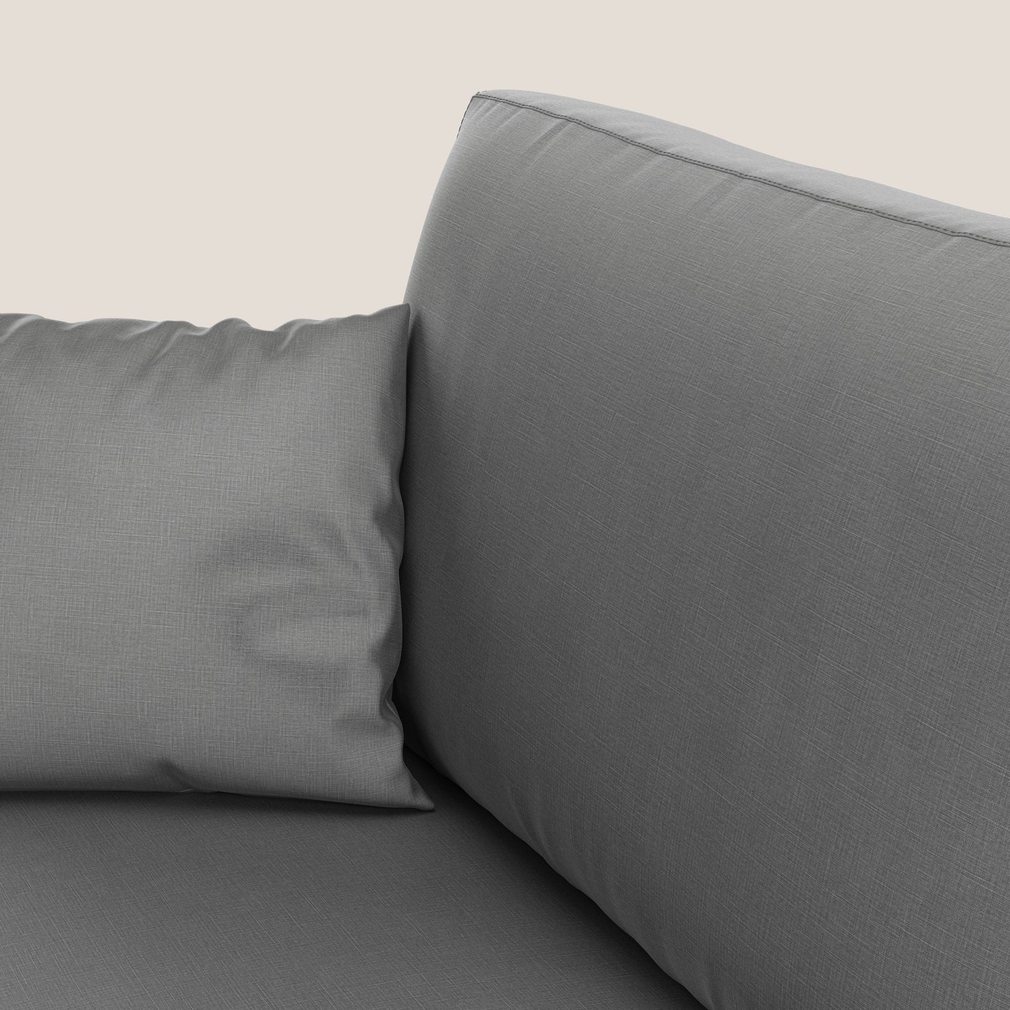 Andromeda divano letto matrimoniale in velluto morbido impermeabile T01 grigio