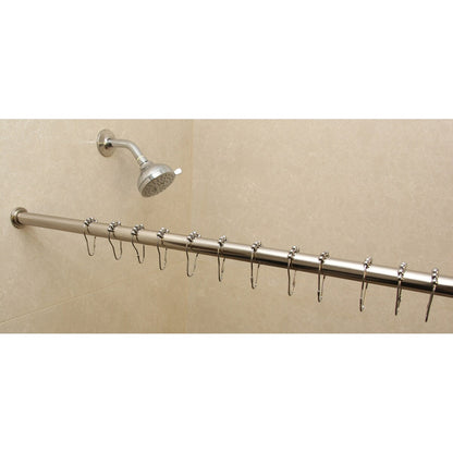 1-inch Adjustable Tension-mounted Shower or Window Curtain Rod
