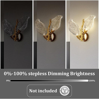 KAYLA 2-Light Bionic Leaf Wall Sconce