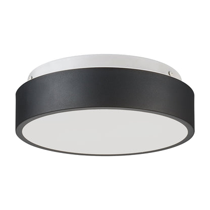 2-Light Flush Mount Ceiling Light with Frosted Glass Shade - 12.0 In. L X 12.0 In. W X 3.5 In. H