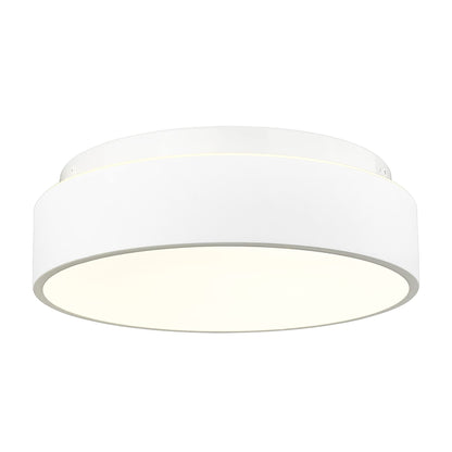2-Light Flush Mount Ceiling Light with Frosted Glass Shade - 12.0 In. L X 12.0 In. W X 3.5 In. H