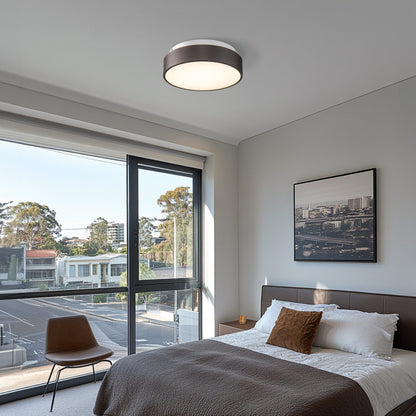 2-Light Flush Mount Ceiling Light with Frosted Glass Shade - 12.0 In. L X 12.0 In. W X 3.5 In. H