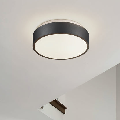 2-Light Flush Mount Ceiling Light with Frosted Glass Shade - 12.0 In. L X 12.0 In. W X 3.5 In. H